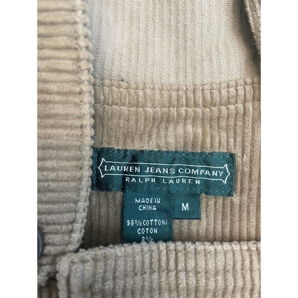 Lauren Jeans Co. Ralph Lauren Brown Corduroy Toggle Jacket M Hooded - Picture 4 of 6